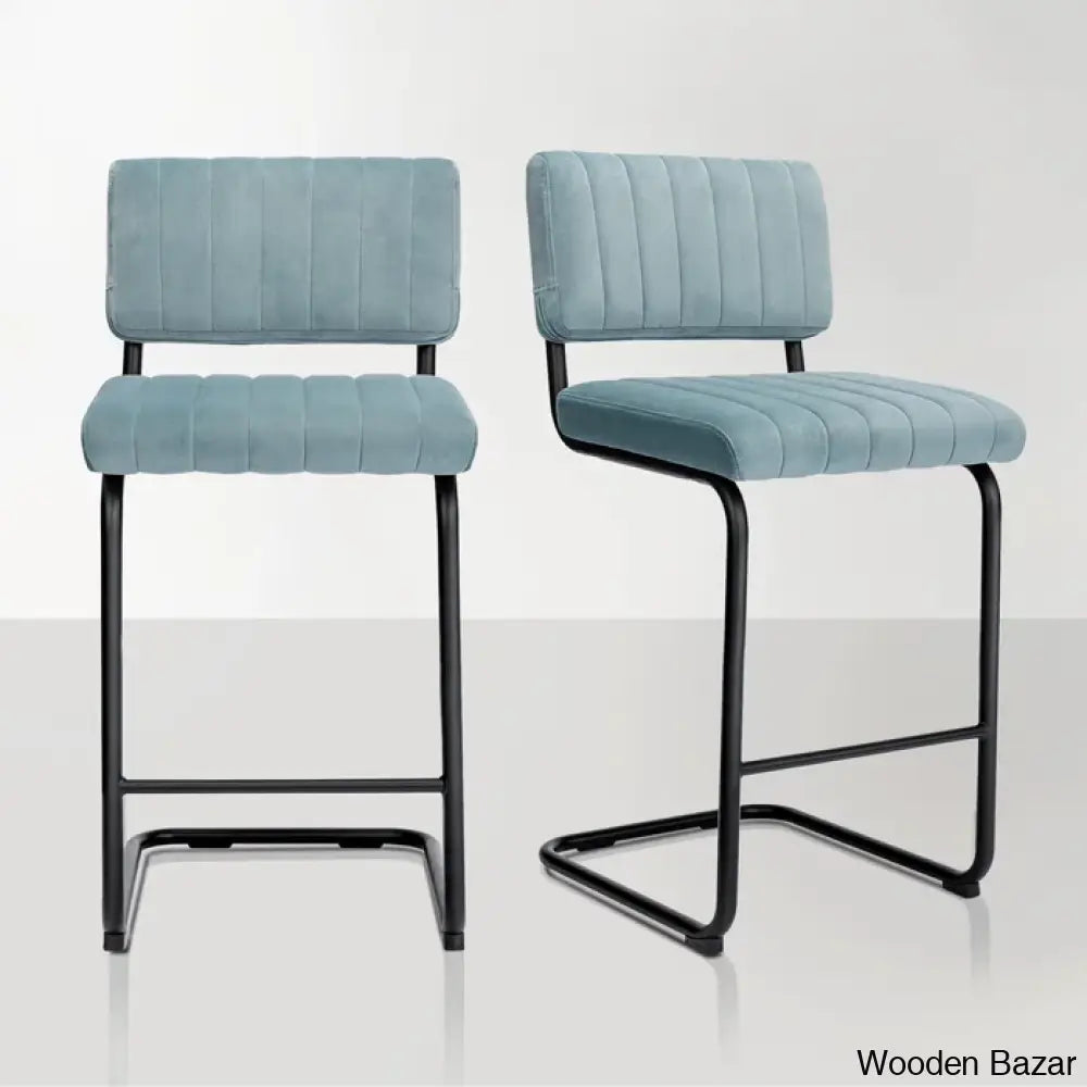 Velveto Stylish Counter & Bar Stool (Set Of 2)