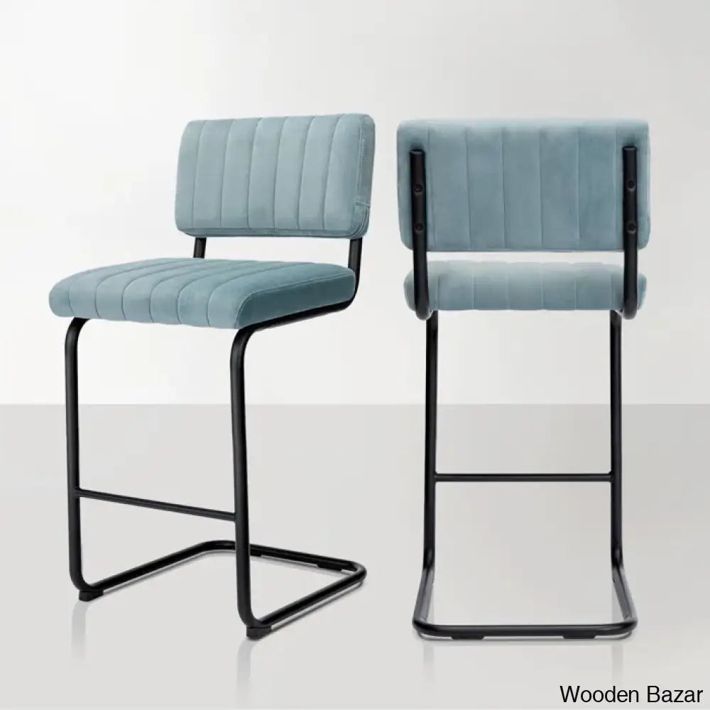 Velveto Stylish Counter & Bar Stool (Set Of 2)