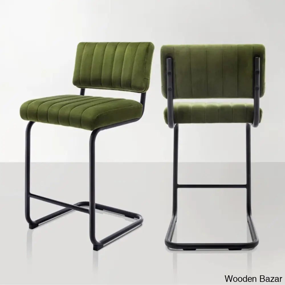 Velveto Stylish Counter & Bar Stool (Set Of 2)