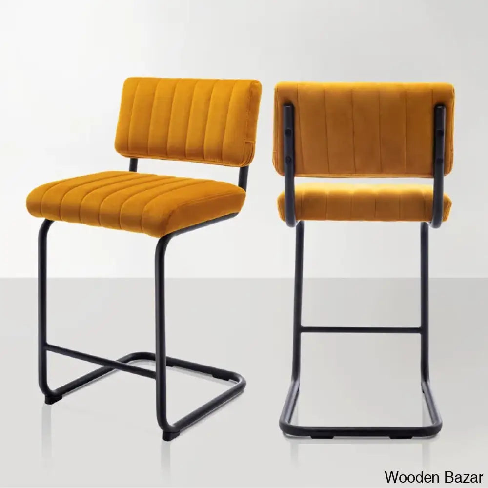 Velveto Stylish Counter & Bar Stool (Set Of 2)