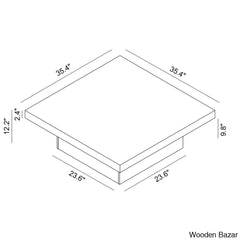 Vere Single Coffee Table And Center Table - Wooden Bazar