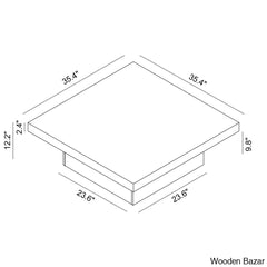 Vere Single Coffee Table And Center Table - Wooden Bazar