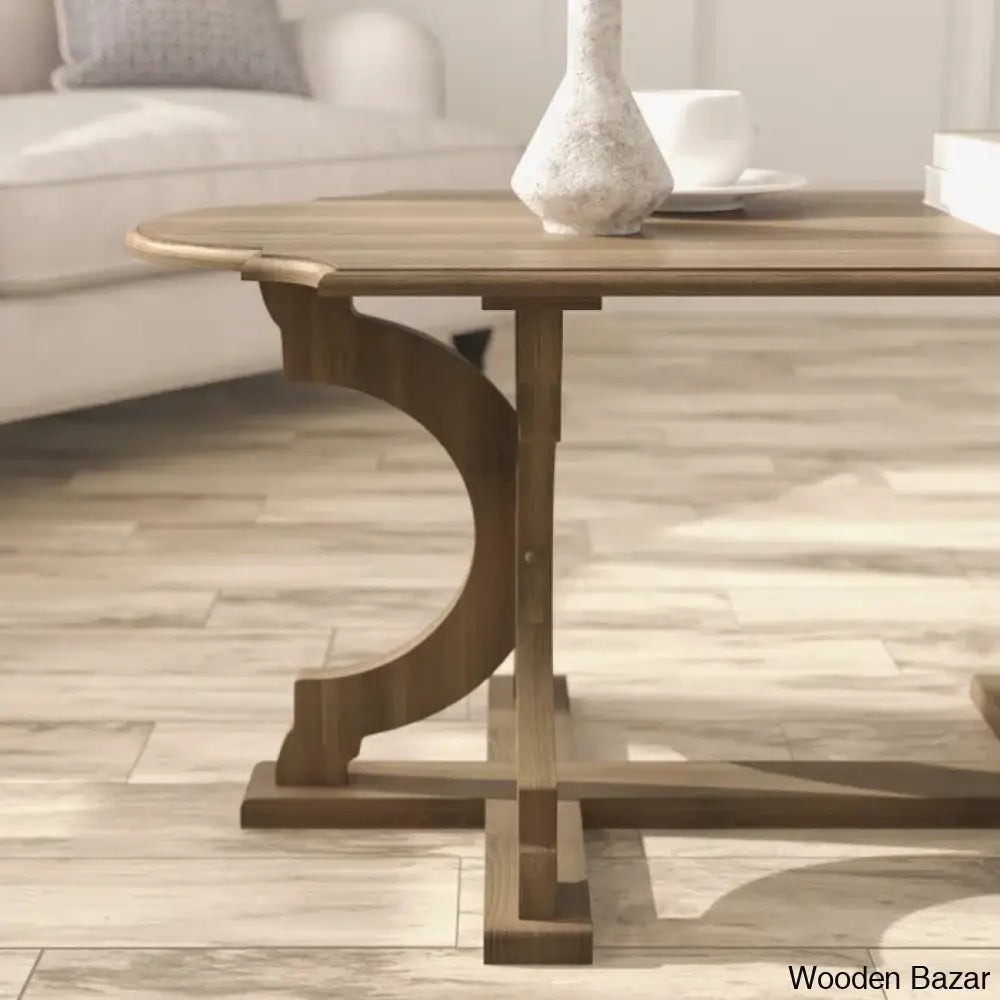 Vesely Salor Solid Wood Coffee And Center Table