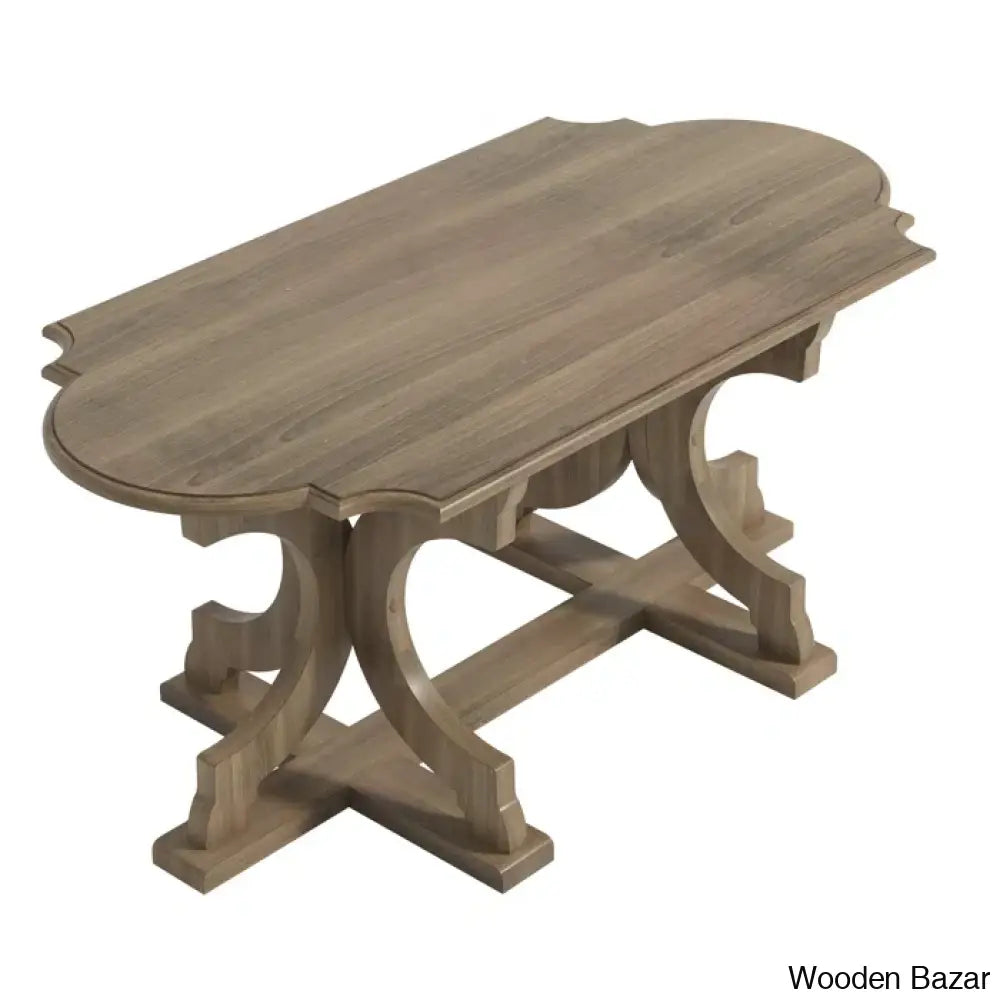 Vesely Salor Solid Wood Coffee And Center Table