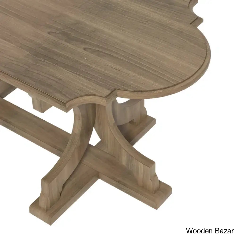 Vesely Salor Solid Wood Coffee And Center Table