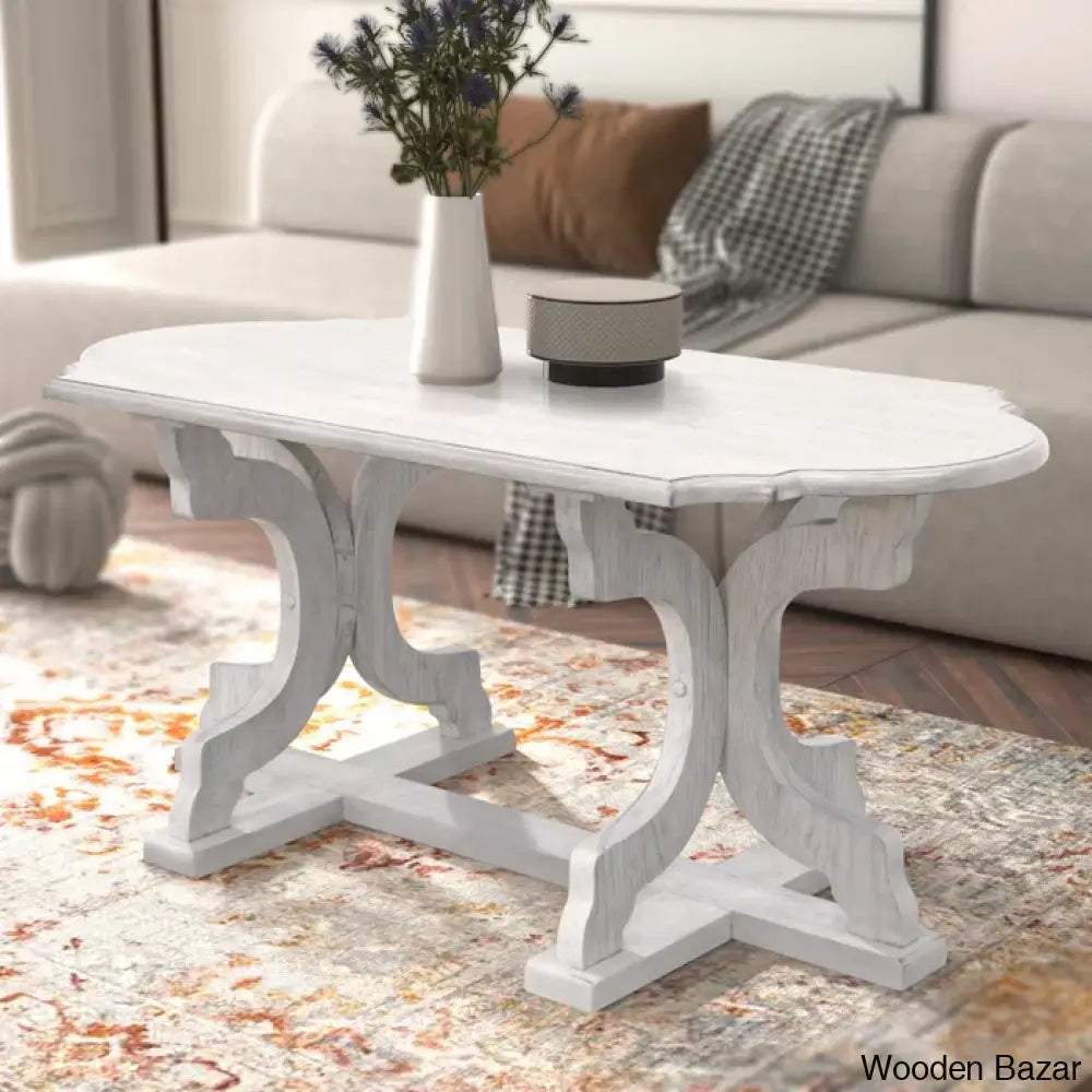 Vesely Salor Solid Wood Coffee And Center Table