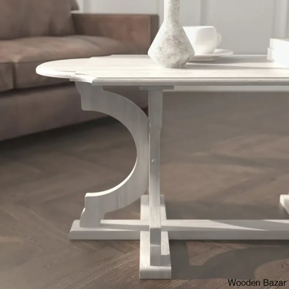 Vesely Salor Solid Wood Coffee And Center Table