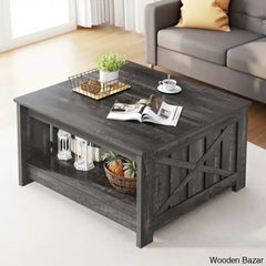 Veselyc Farm House 4 Legs Coffee And Center Table With Storage