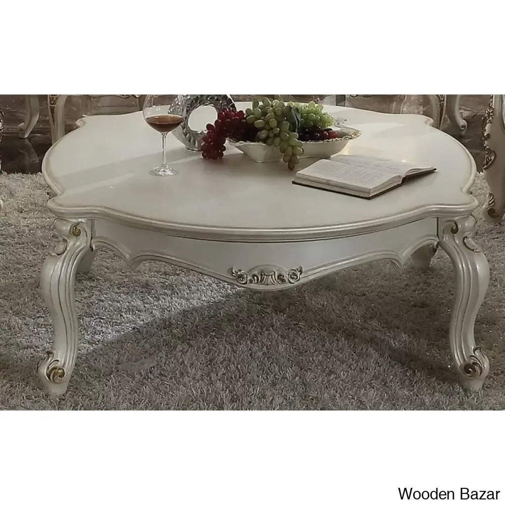 Vestaviac 4 Legs Coffee And Center Table Antique Pearl