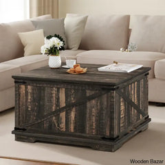 Vihaanu Farmhouse Lift Top Coffee And Center Table 2 Way With Storage For Living Room