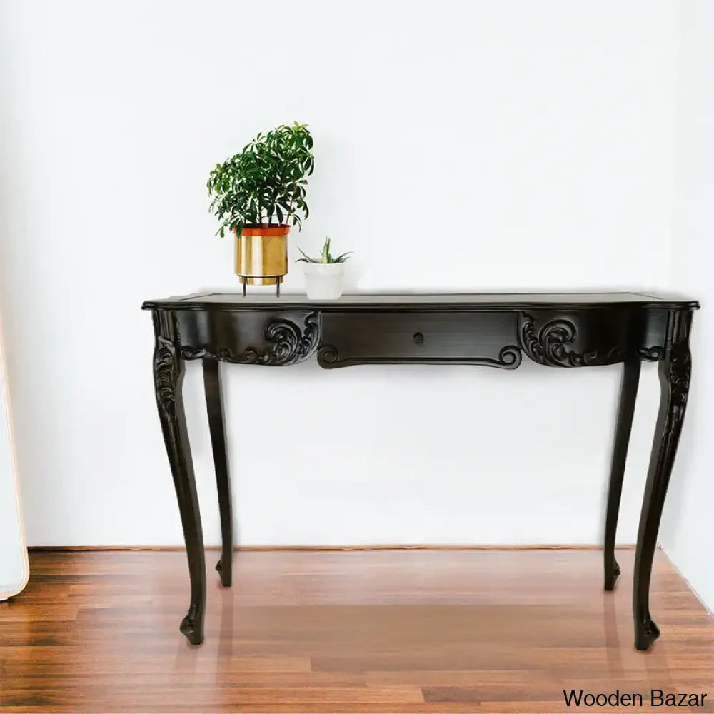 Small Wood End Table - Console Table