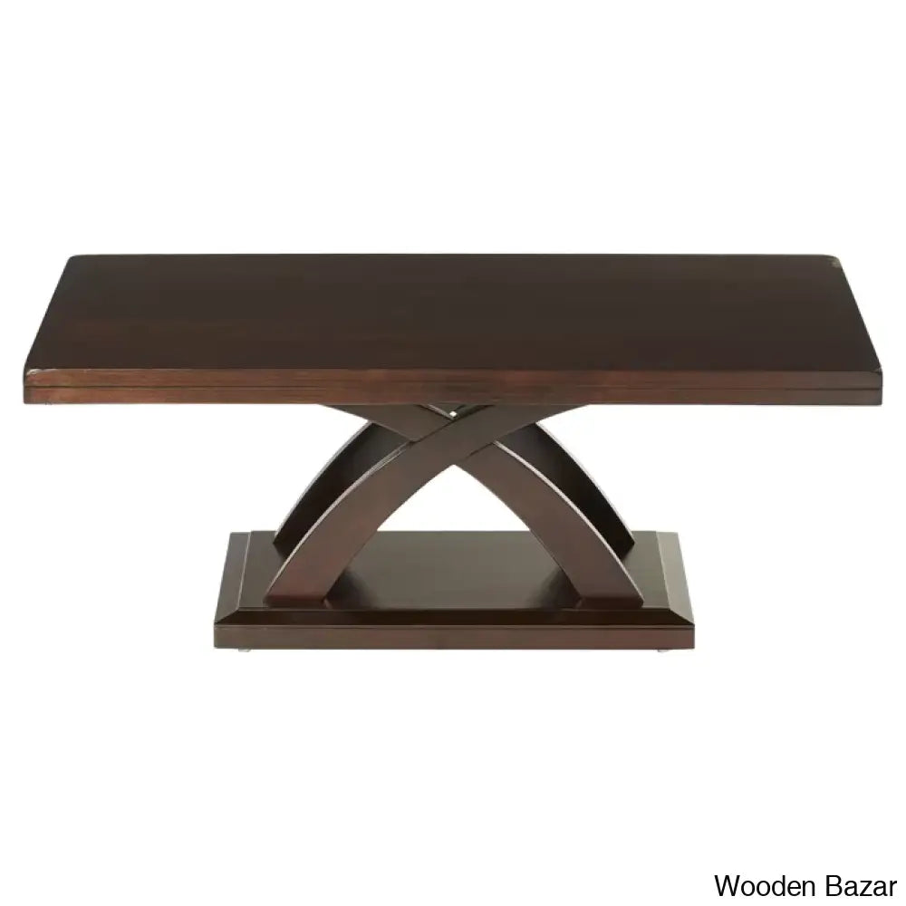 Vinny Coffee And Center Table - Wooden Bazar