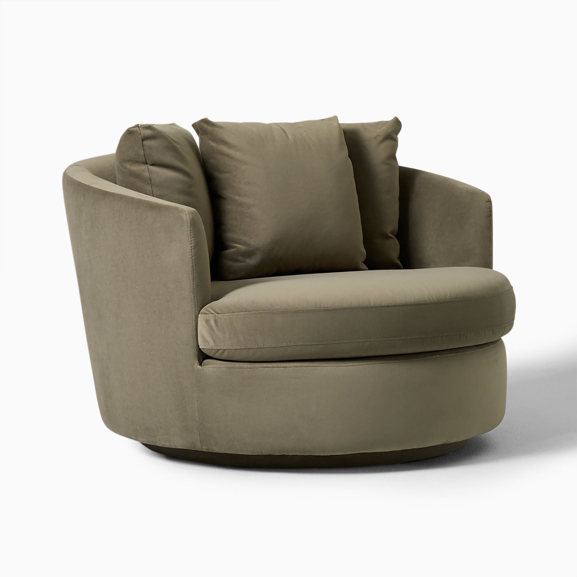 Eccy Modular Skirted Slipcover Chair and a Half - Wooden Bazar