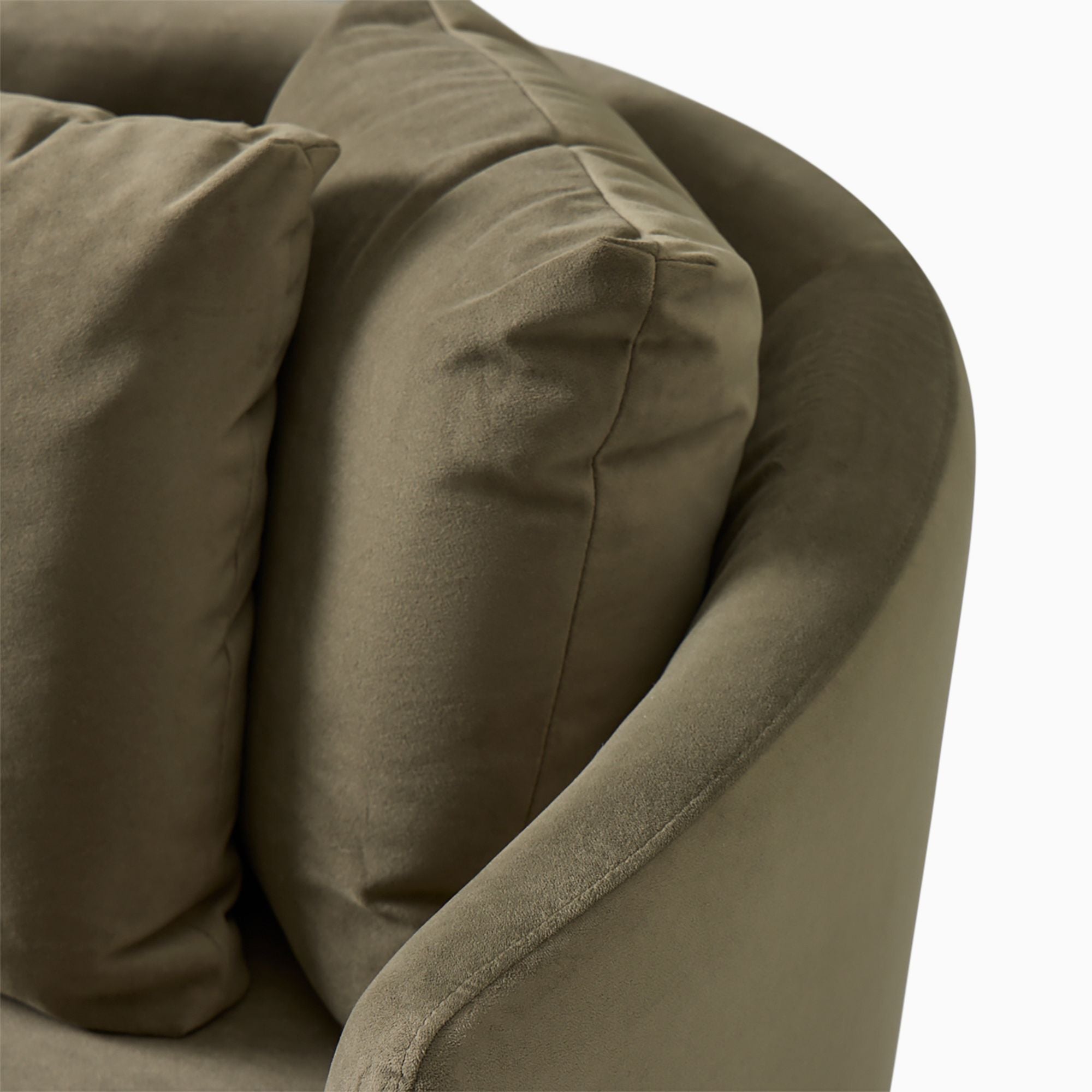 Eccy Modular Skirted Slipcover Chair and a Half - Wooden Bazar