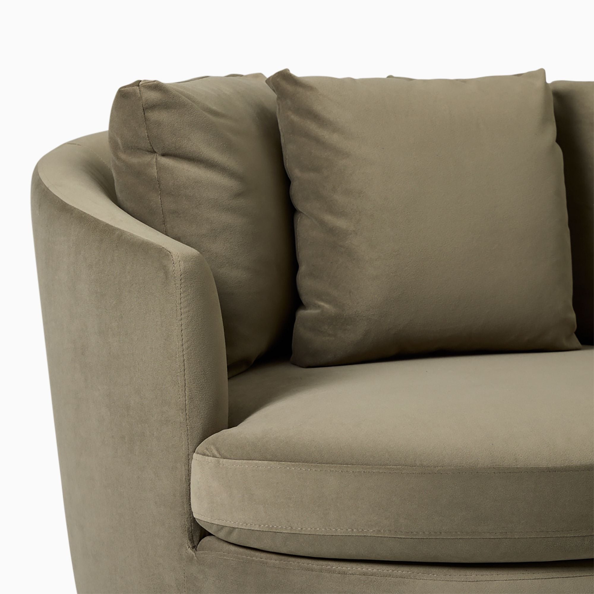 Eccy Modular Skirted Slipcover Chair and a Half - Wooden Bazar
