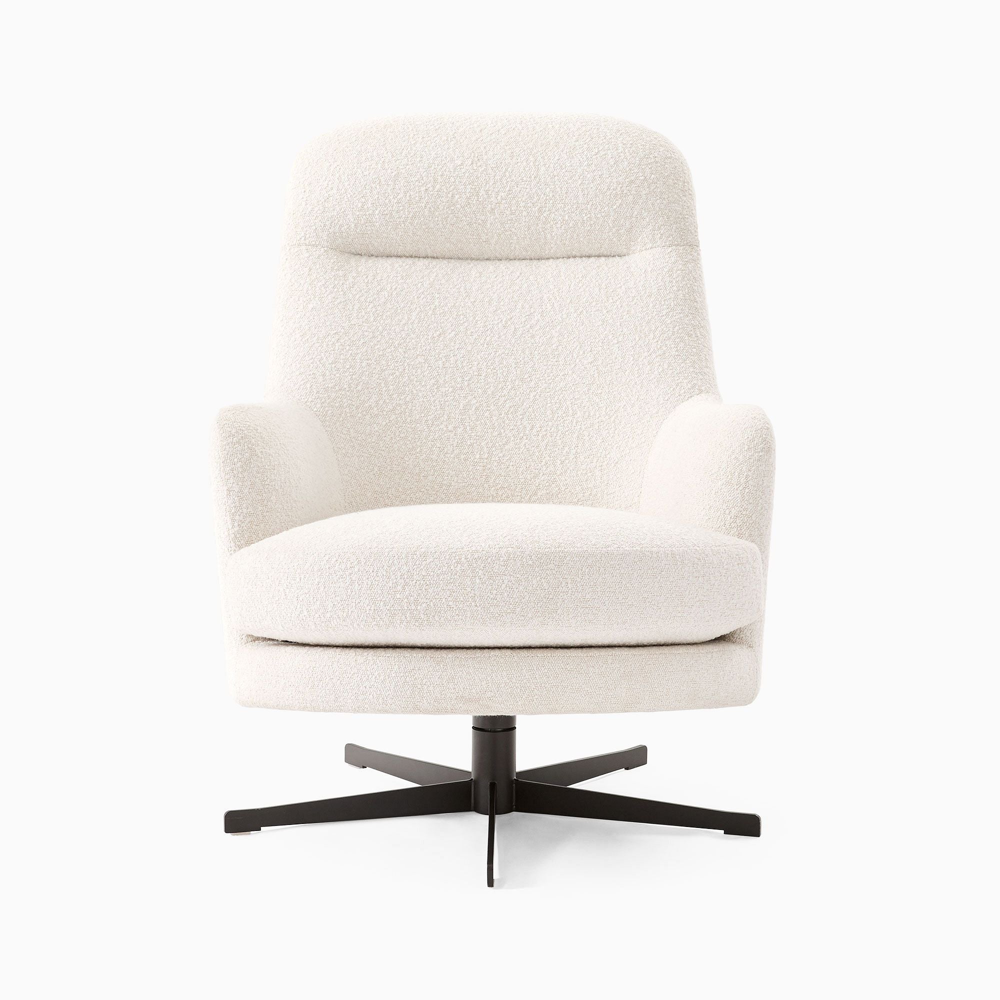 Cevin High-Back Swivel Chair - Wooden Bazar