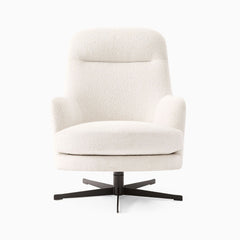 Cevin High-Back Swivel Chair - Wooden Bazar