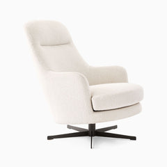 Cevin High-Back Swivel Chair - Wooden Bazar