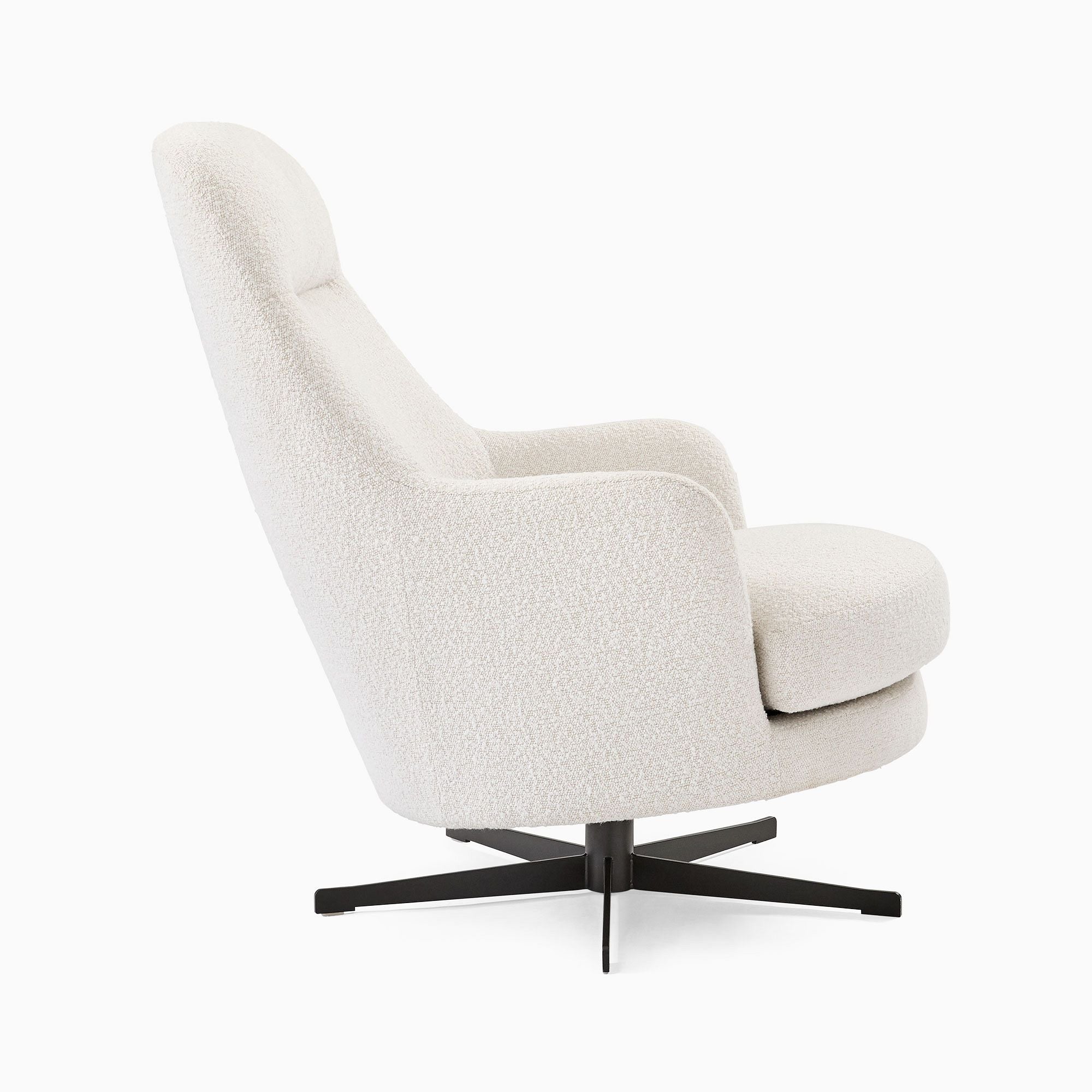Cevin High-Back Swivel Chair - Wooden Bazar
