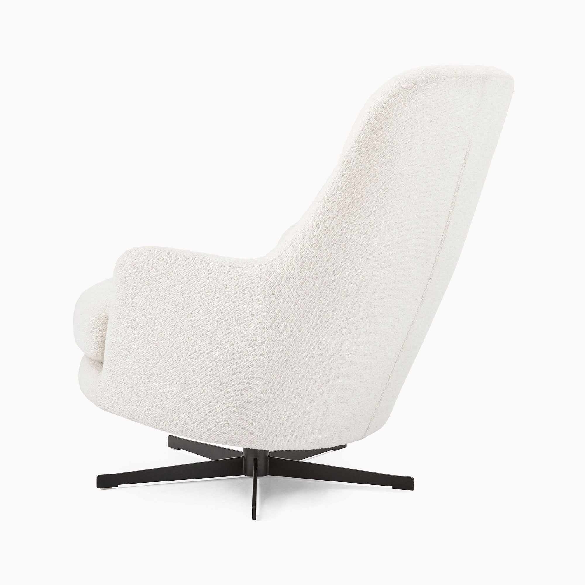 Cevin High-Back Swivel Chair - Wooden Bazar