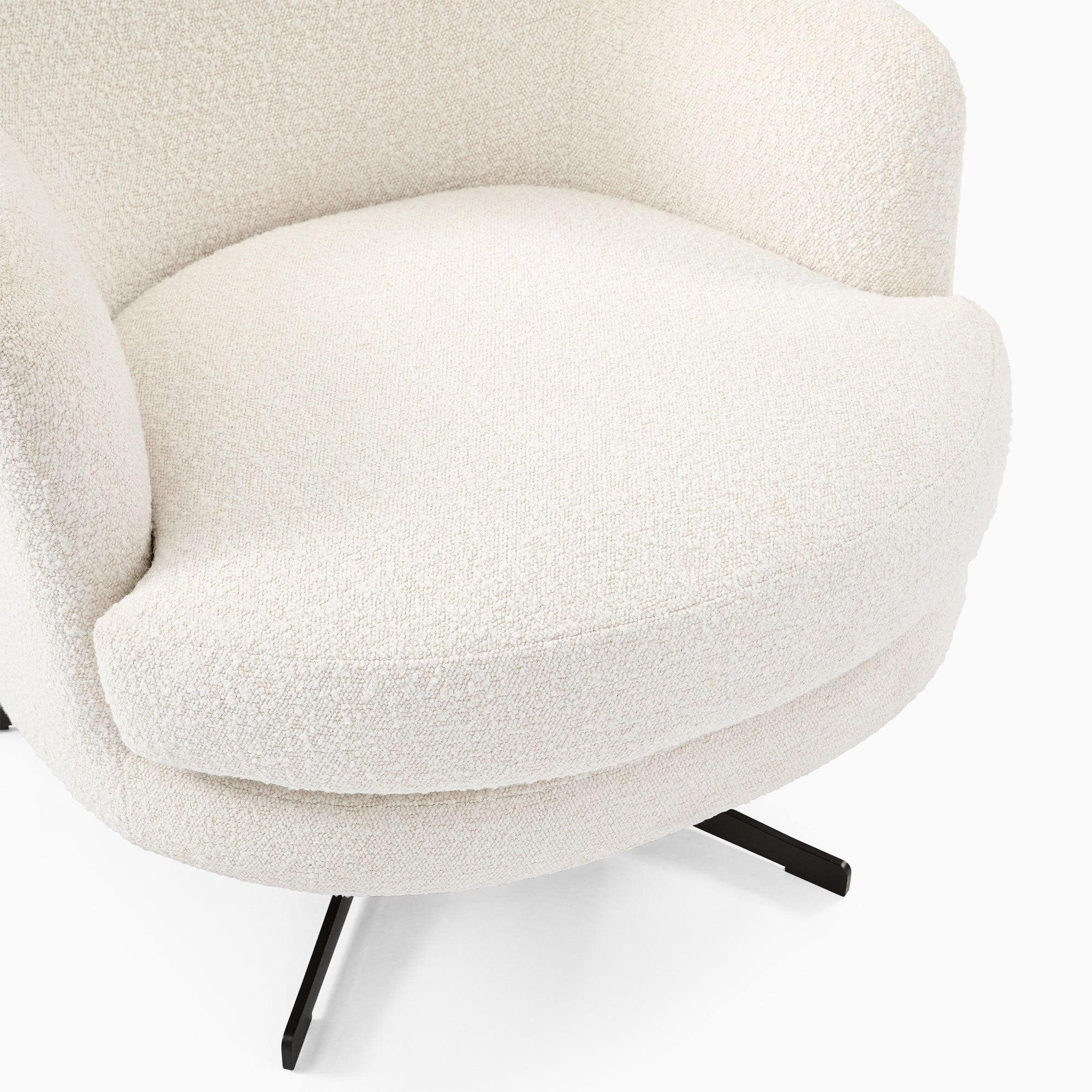 Cevin High-Back Swivel Chair - Wooden Bazar