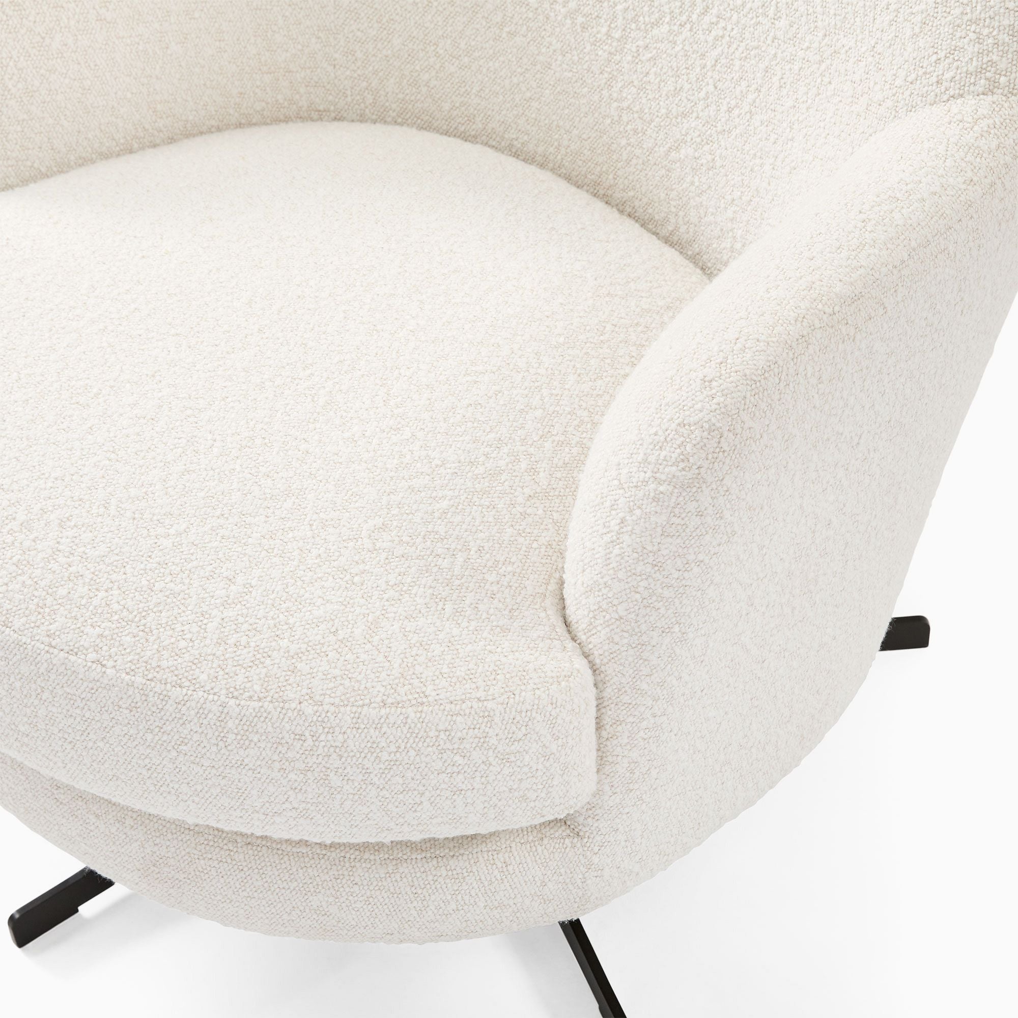 Cevin High-Back Swivel Chair - Wooden Bazar