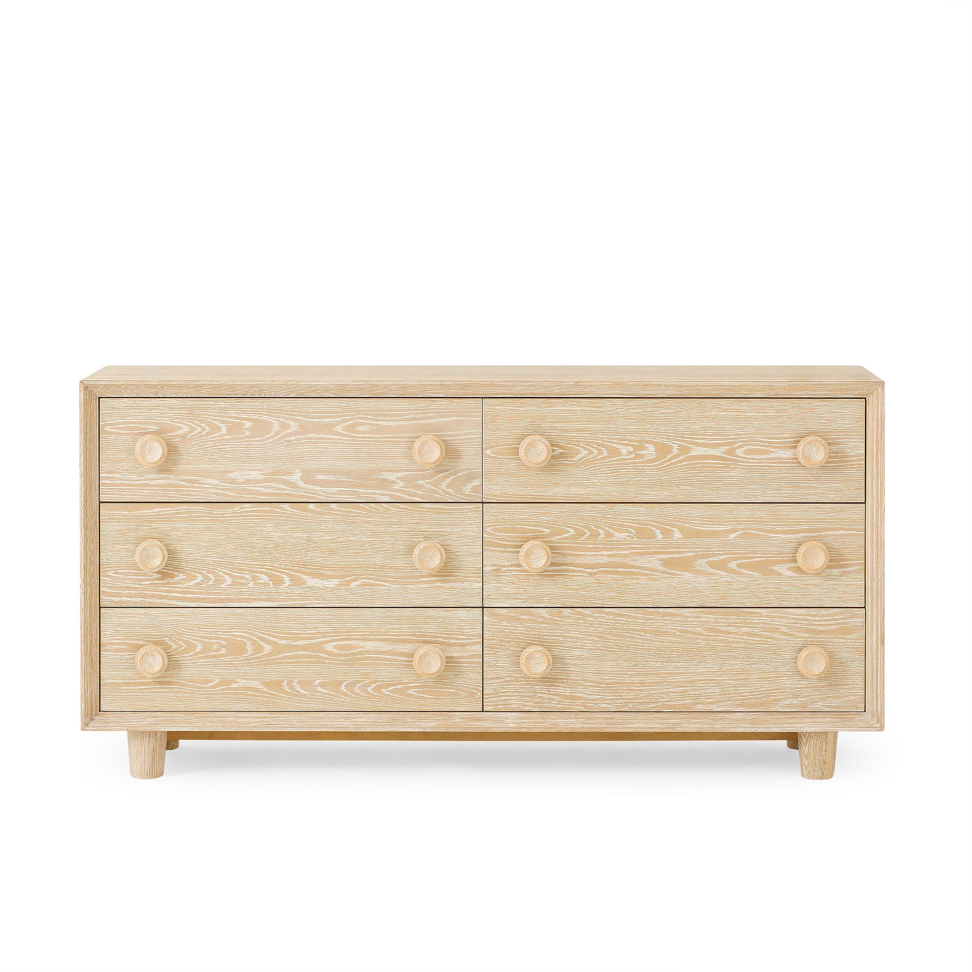 Texxie  6-Drawer Dresser - Wooden Bazar