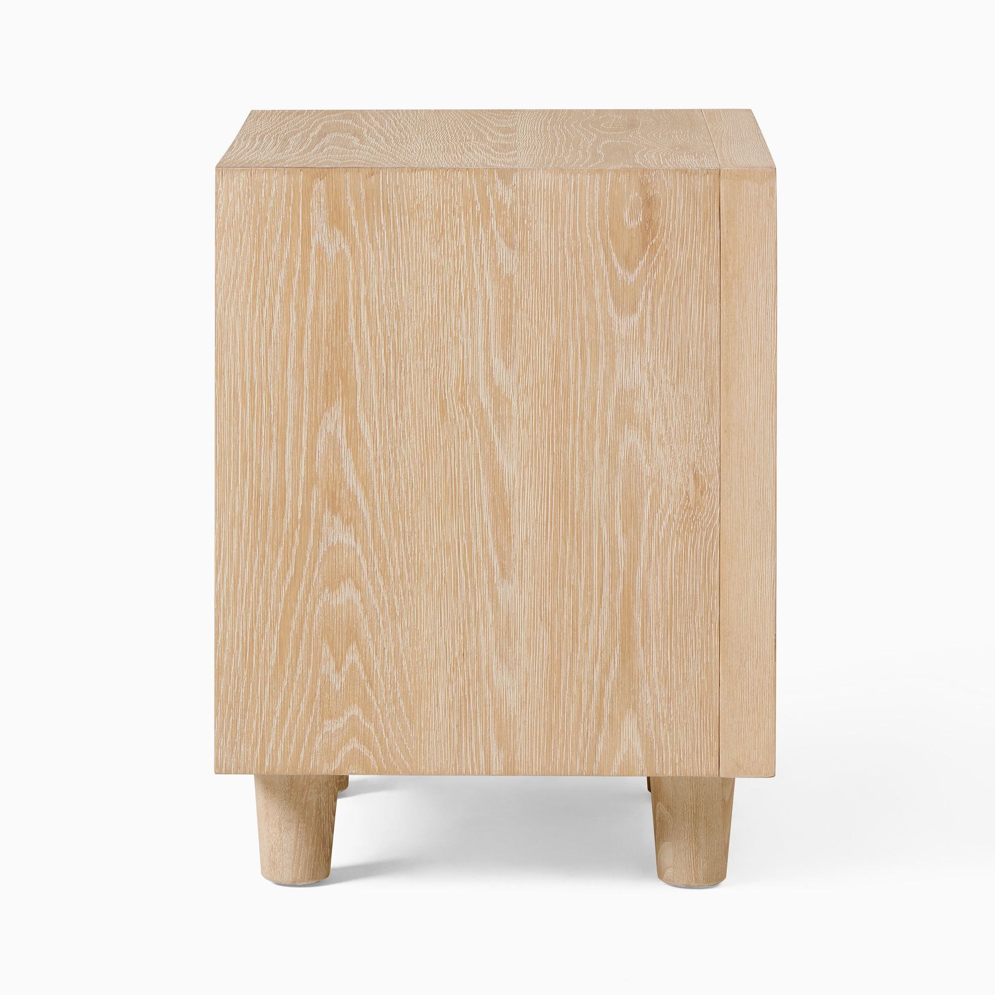 Shotify Elegant Minimalist Wooden Bedside Table with Drawers