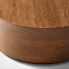 Apiker Volume Round Drum Coffee Table  - Wooden bazar