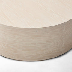 Apiker Volume Round Drum Coffee Table  - Wooden bazar