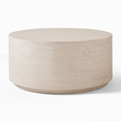 Apiker Volume Round Drum Coffee Table  - Wooden bazar