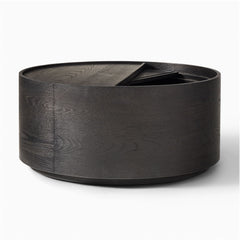 Jigasa Volume Round Storage Drum Coffee Table - Wooden bazar
