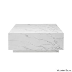 Wahidulo 35’’ Faux Marble Modern Block Coffee And Center Table