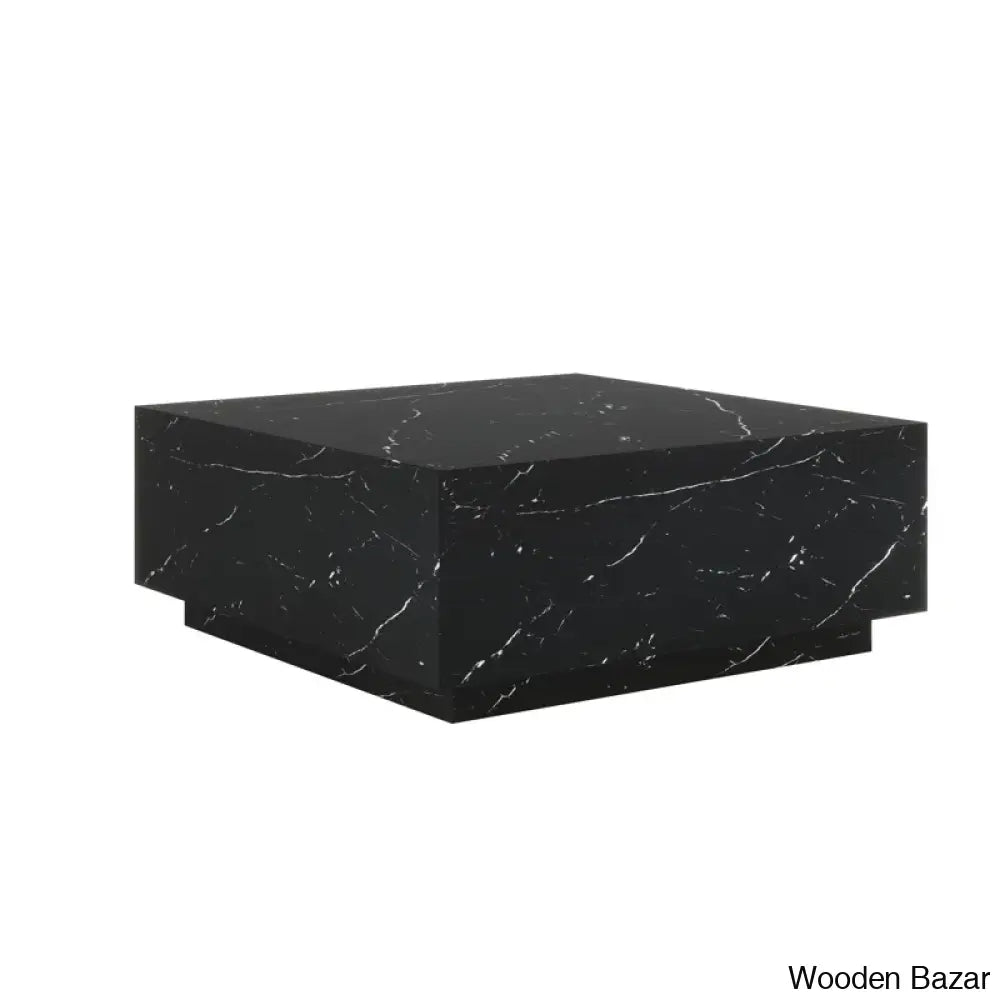 Wahidulo 35’’ Faux Marble Modern Block Coffee And Center Table