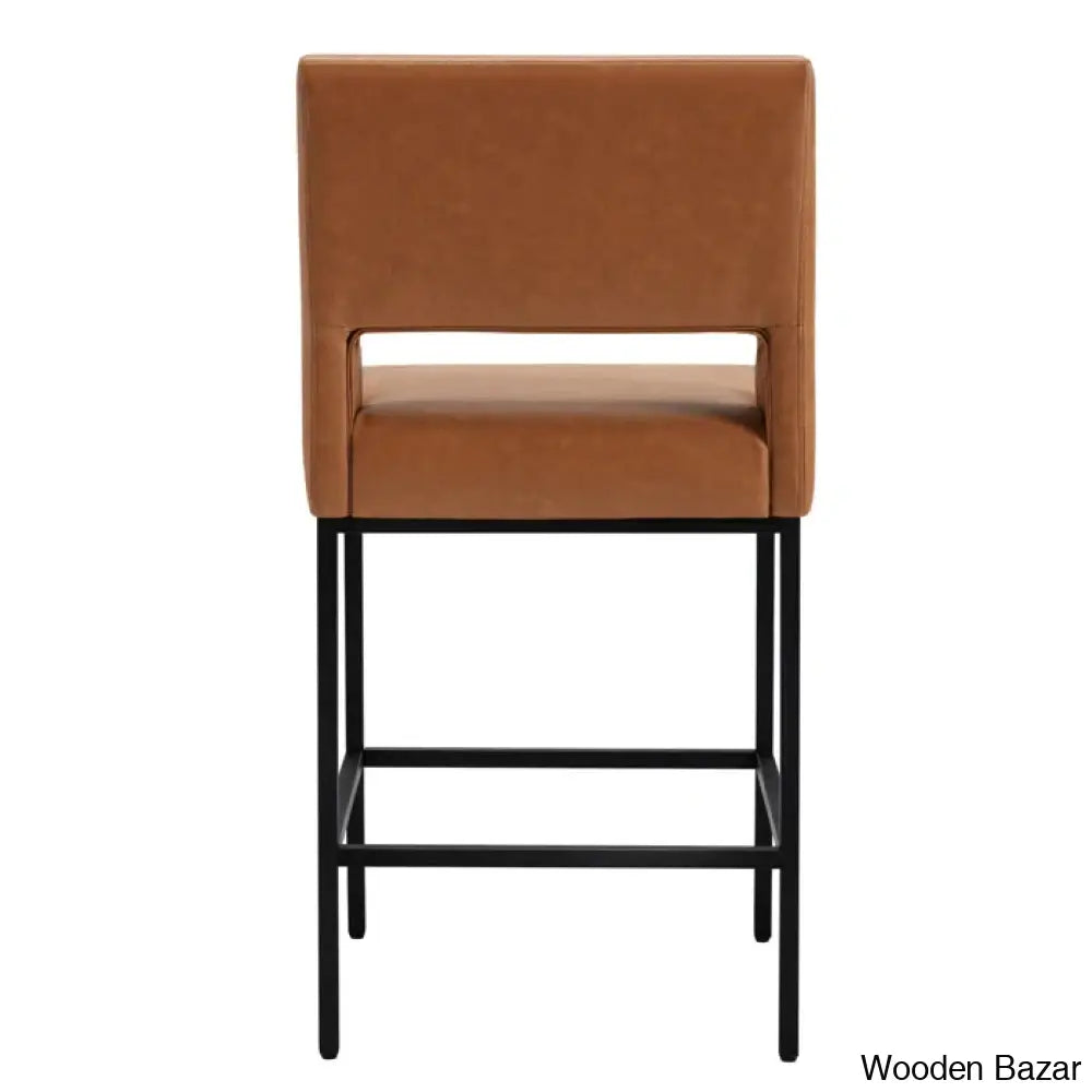 Waldaz Swivel Upholstered 26.4’’ Counter And Bar Stool With Metal Frame (Set Of 2)