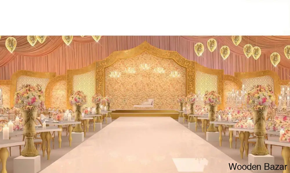 Washer Elegant Handmade Fiberglass Wedding Stage - Wooden Bazar