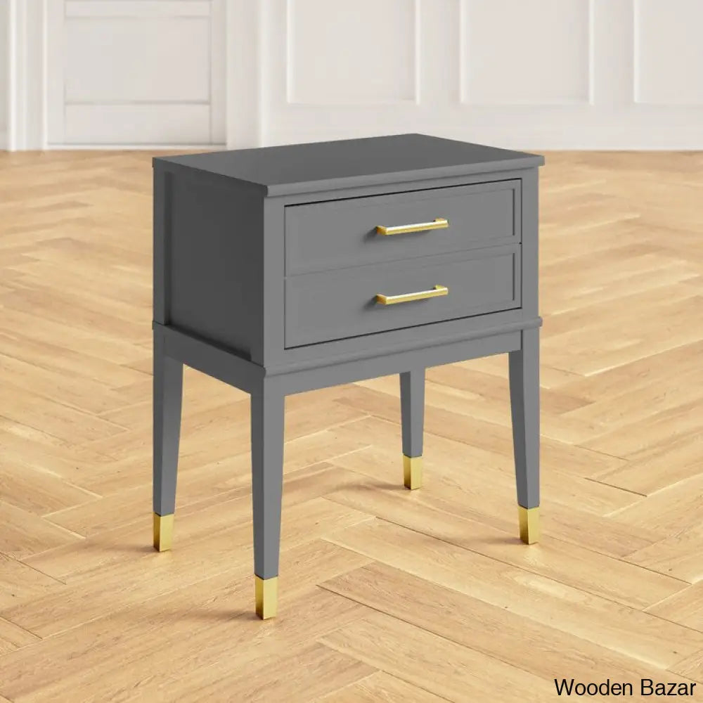 Bedside Table - Wooden Bazar