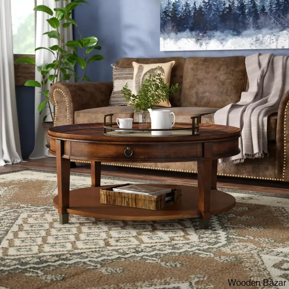 Willard 4 Legs Coffee Table With Storage And Center