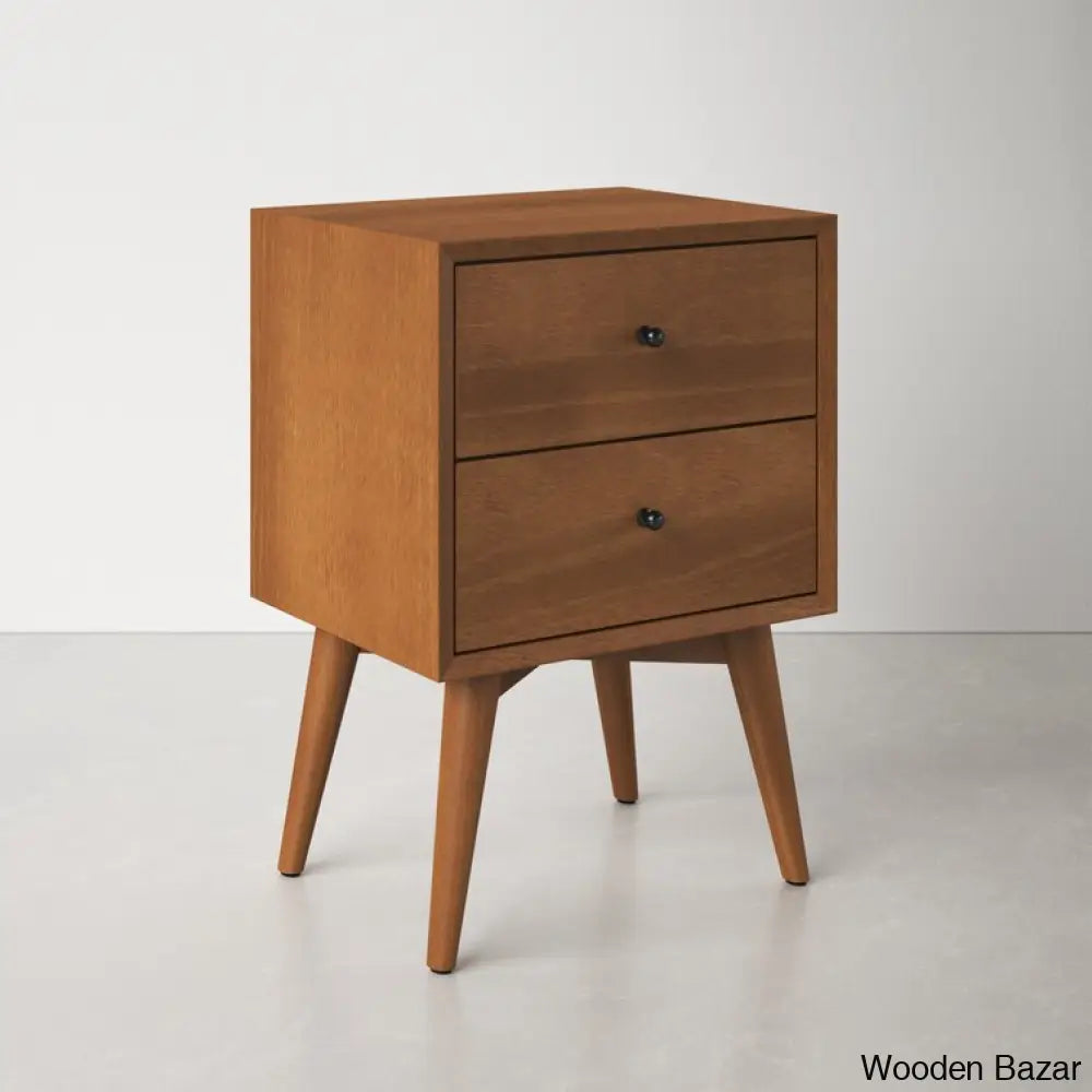 Bedside Table - Wooden Bazar