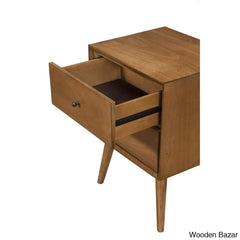 Bedside Table - Wooden Bazar