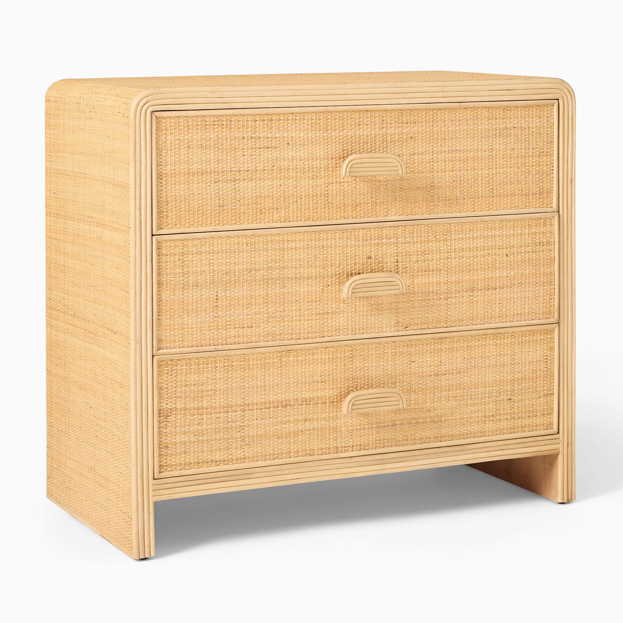 Kittow Rattan 3-Drawer Dresser - Wooden Bazar