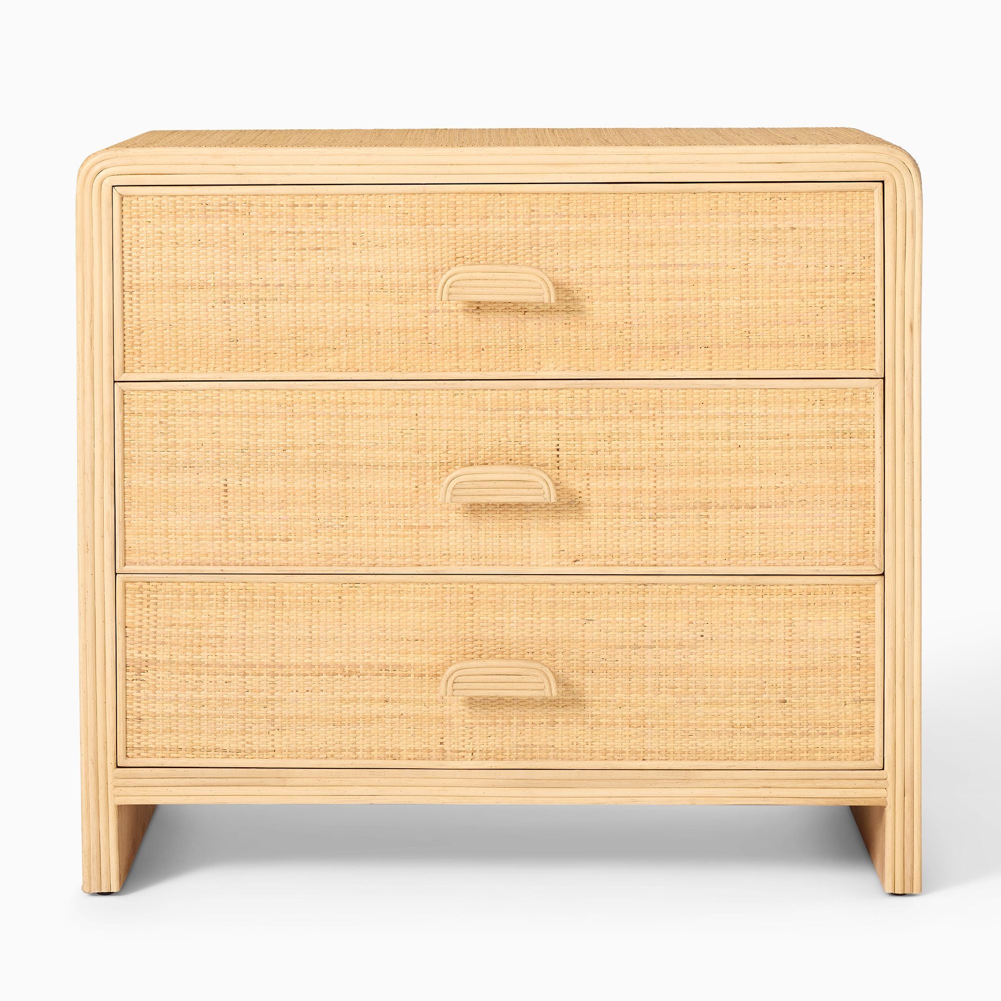 Kittow Rattan 3-Drawer Dresser - Wooden Bazar