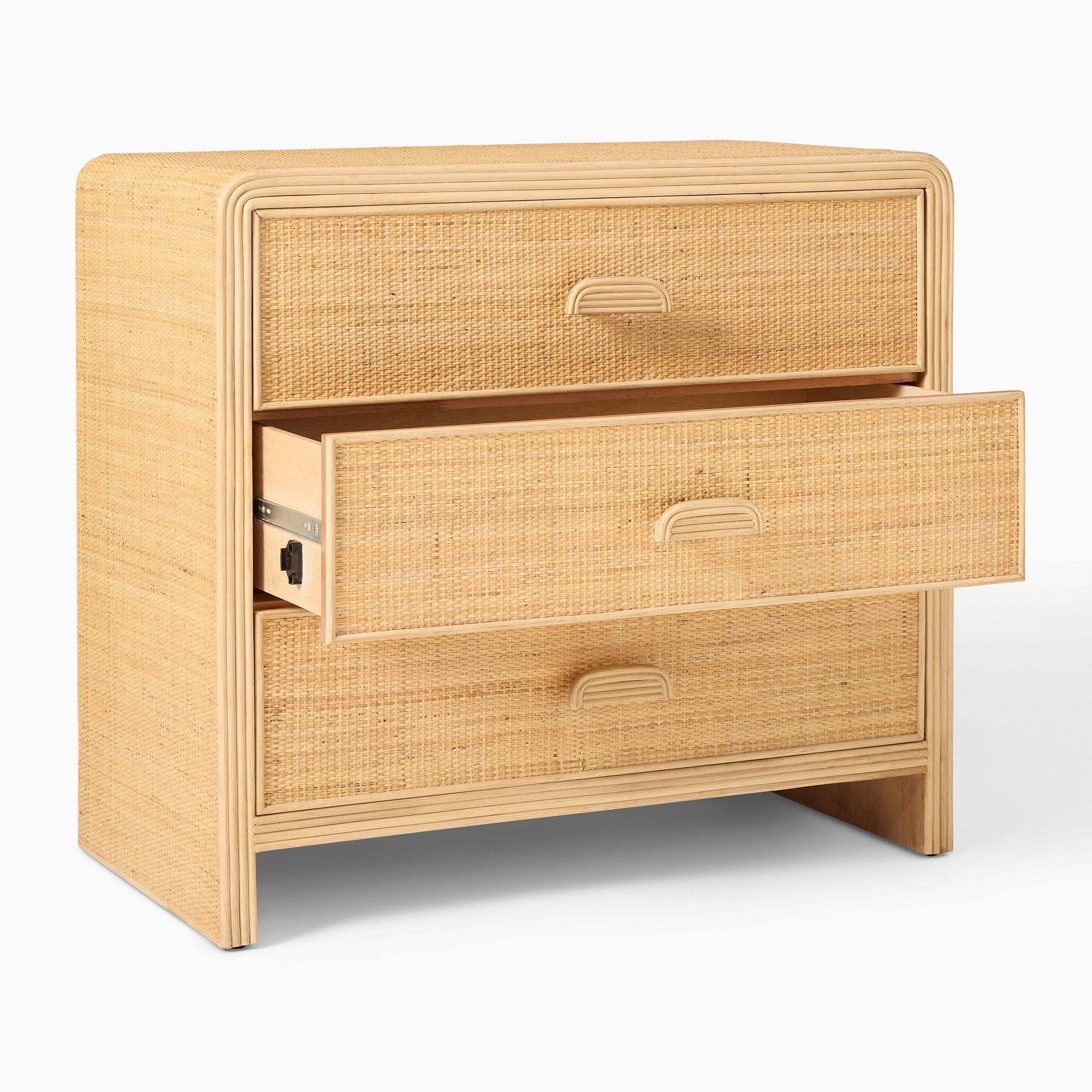 Kittow Rattan 3-Drawer Dresser - Wooden Bazar