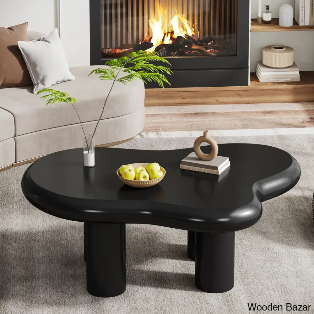 Wing 39.4’’ Cloud Coffee And Center Table Black