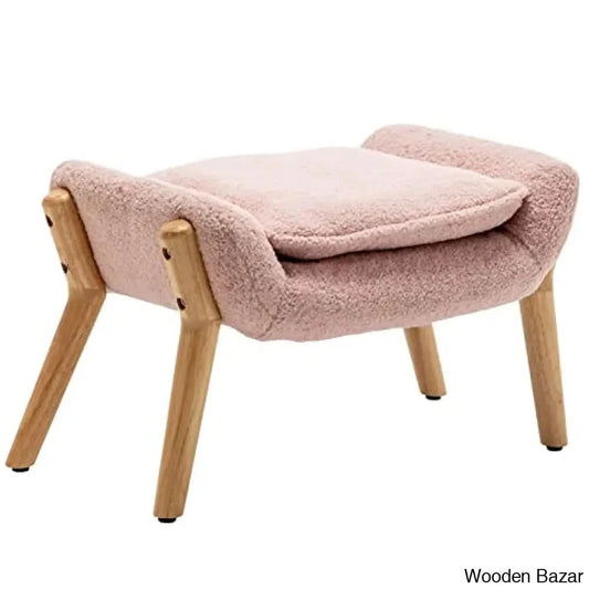 wing chair with ottoman