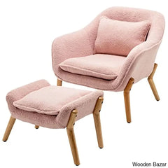 wing chair with ottoman
