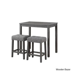 Winshild New 2 Seater Solid Wood Dining Set - Wooden Bazar