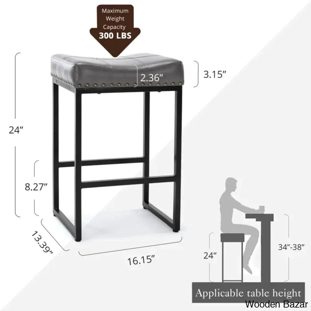 Winster Swivel Cushioned Backless Counter & Bar Stools With Metal Frame Upholstered Seat