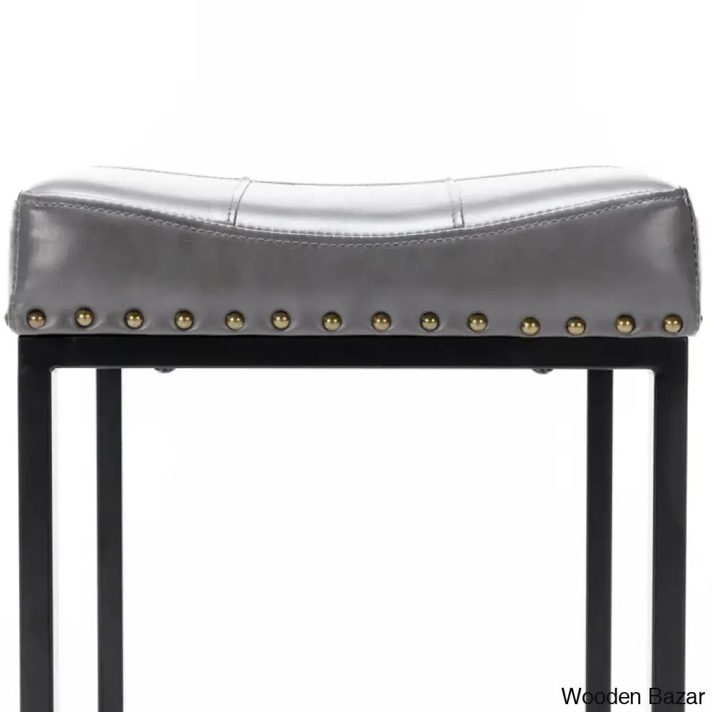 Winster Swivel Cushioned Backless Counter & Bar Stools With Metal Frame Upholstered Seat