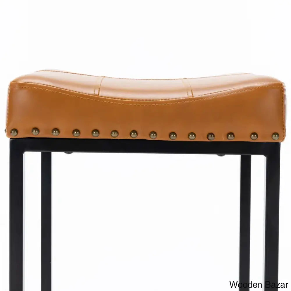 Winster Swivel Cushioned Backless Counter & Bar Stools With Metal Frame Upholstered Seat